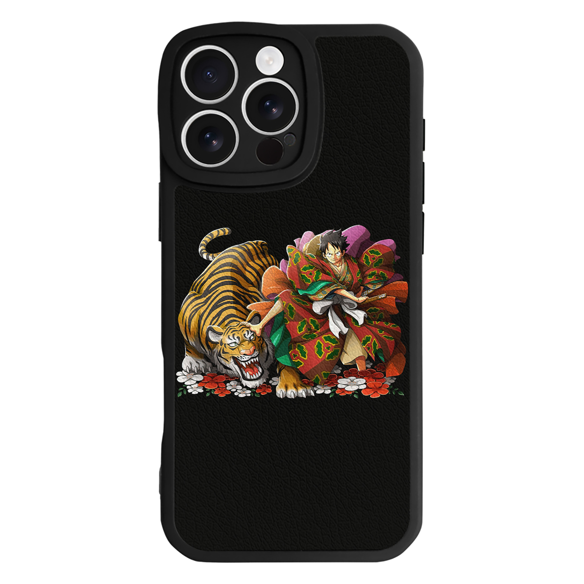（画像用） ワンピース モンキー・D・ルフィ ONE PIECE Monkey D. Luffy 【iPhone 16シリーズ対応】シリコンスマホケース（レザー調） 材質：シリコン